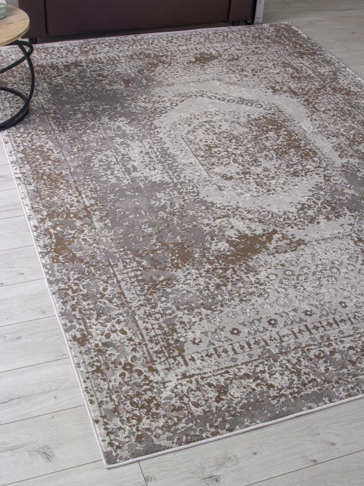 Ковер F240 - GRAY-BEIGE - Прямоугольник - коллекция GRAFF