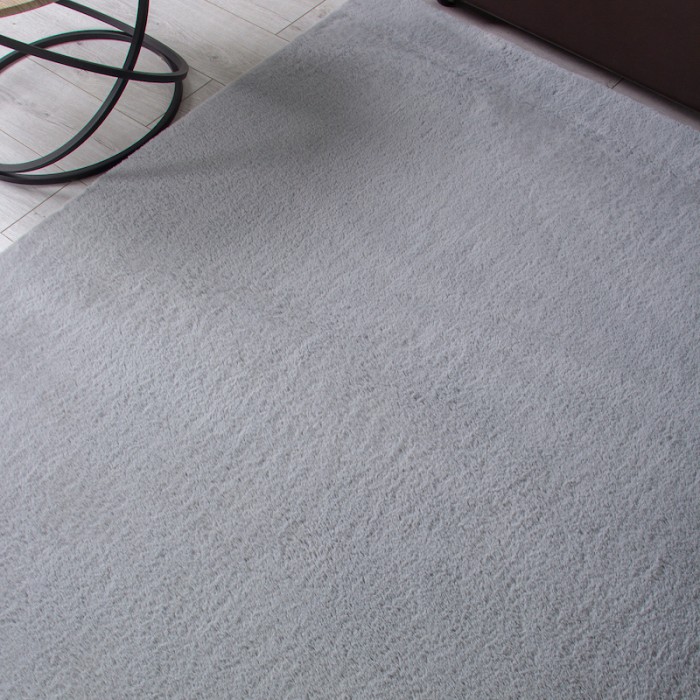 Ковролин плюшевый Rabbit Серый