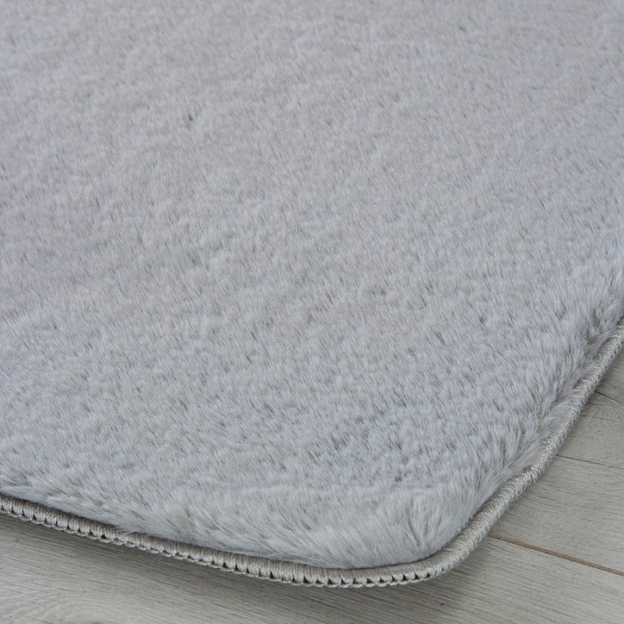 Ковролин плюшевый Rabbit Серый