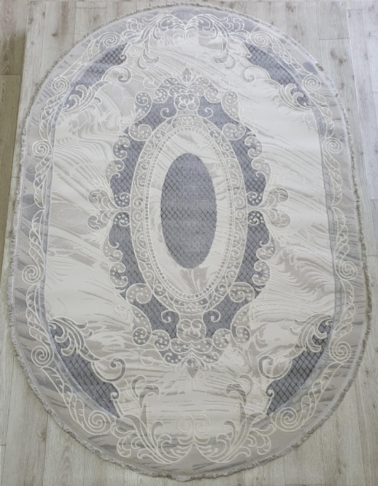 Ковер 36565A oval GREY / GREY