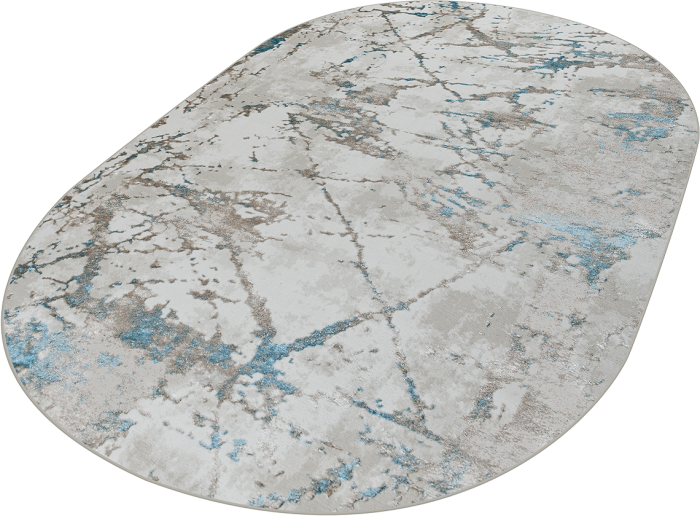 Ковер 38894A oval BLUE FLS / BEIGE FLS