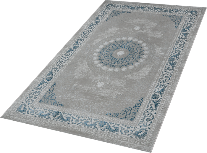 Ковер 39888A stan BLUE FLS / BEIGE COK