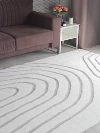 Ковер RABBIT CARVING ( РЭББИТ КАРВИНГ ) PX4002 - CREAM / GRAY