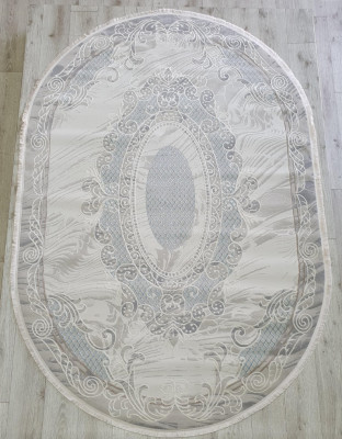 Ковер 36565A oval L.BEIGE / BLUE