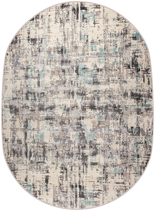 Ковер 36881X oval GREY / BLUE