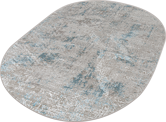 Ковер 38549A oval BLUE FLS / CREAM FLS
