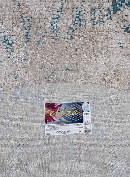 Ковер 38549A oval BLUE FLS / CREAM FLS