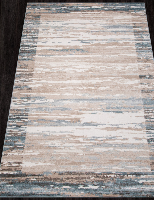 Ковер D983 - BEIGE-BLUE - Прямоугольник - коллекция NATUREL