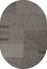 Ковер KAIR ( КАИР) S139 - BLACK-GRAY ( Овал )