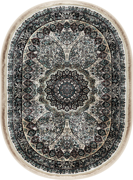 Ковер 20273A oval CREAM / NAVY