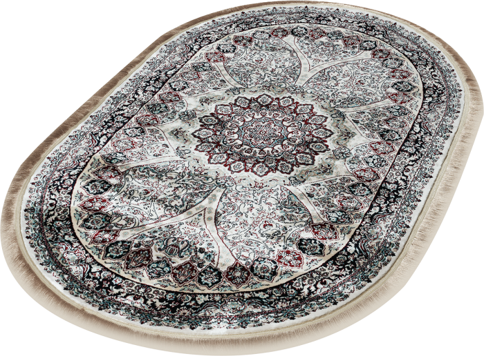 Ковер 20273A oval CREAM / NAVY