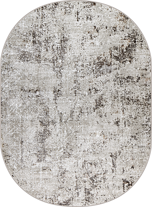 Ковер 38549A oval BROWN FLS / CREAM FL