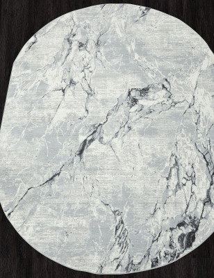 Ковер GL071G - GREY / GREY - Овал - коллекция NENSI