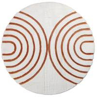 Ковер RABBIT CARVING ( РЭББИТ КАРВИНГ ) PX4005 - CREAM / TERRA ( Круг )