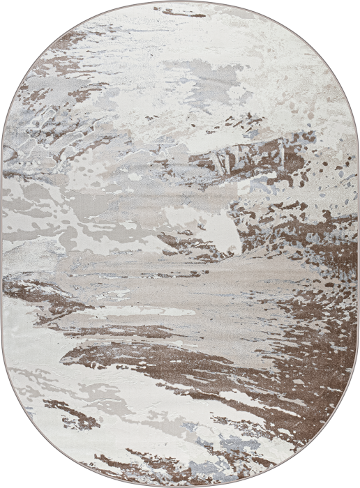 Ковер 38112A oval BEIGE / D.BEIGE