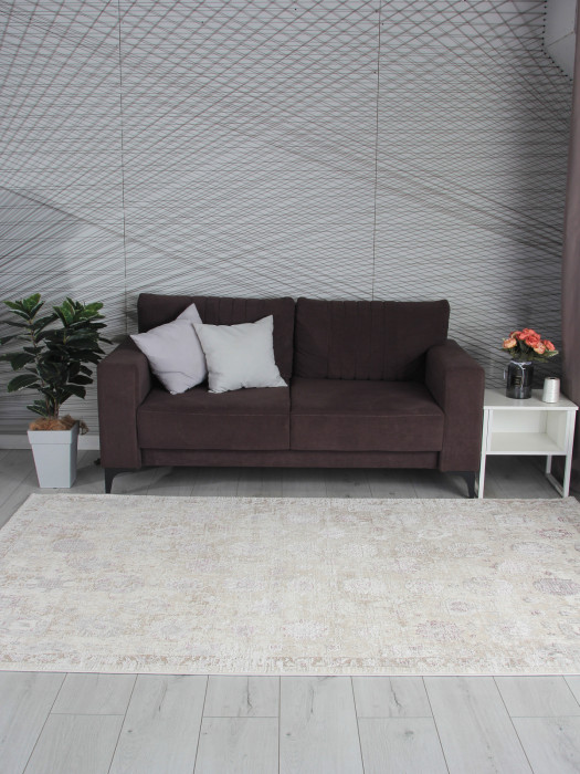 Ковер 9312A - S.WHITE / P.LILAC - Прямоугольник - коллекция LILY