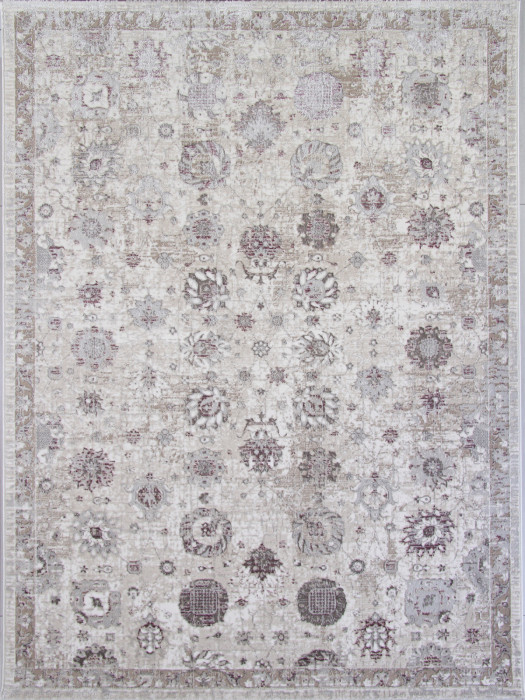 Ковер 9312A - S.WHITE / P.LILAC - Прямоугольник - коллекция LILY