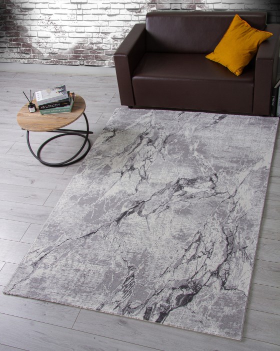 Ковер GL071G - GREY / GREY - Прямоугольник - коллекция NENSI