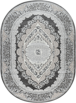 Ковер 36889j oval GREY / L.GREY