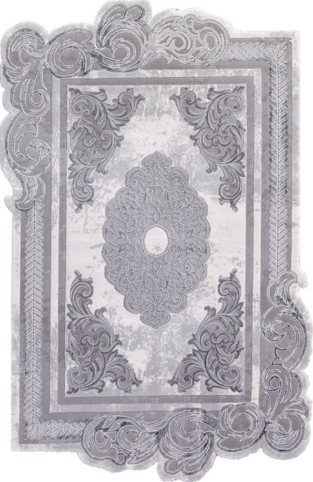 Ковер 00856G - GREY / GREY - Прямоугольник - коллекция SAFIR