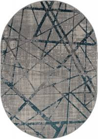 Ковер LIMAN ( ЛИМАН ) F478 - GRAY-BLUE ( Овал )