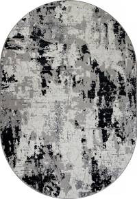 Ковер PALERMO ( ПАЛЕРМО ) F285 - DARK GRAY ( Овал )