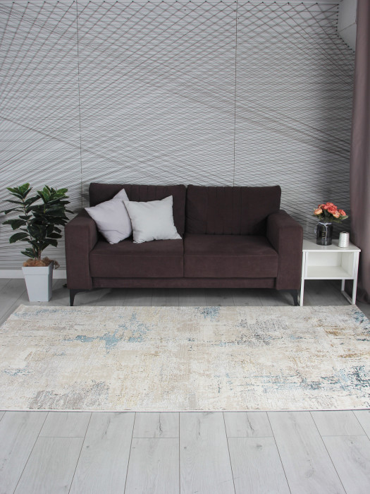 Ковер 9320B - S.WHITE / P.CREAM - Прямоугольник - коллекция LILY
