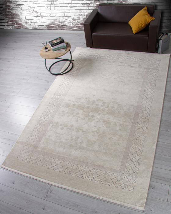 Ковер A810AP - L.BEIGE / GREY - Прямоугольник - коллекция EMPEROS OLIMPOS