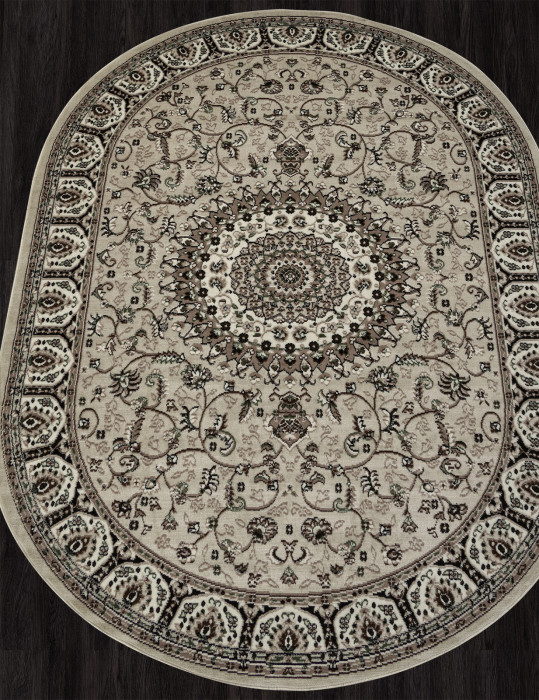 Ковер D409 - BEIGE - Овал - коллекция GAVANA
