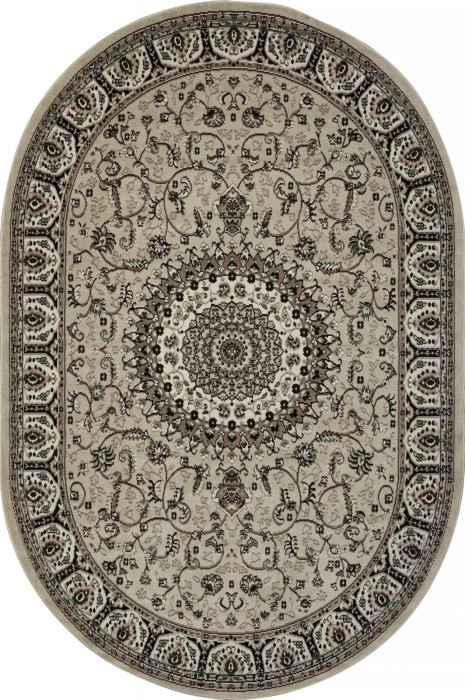 Ковер D409 - BEIGE - Овал - коллекция GAVANA