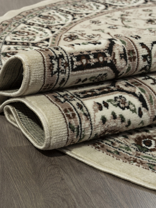 Ковер D409 - BEIGE - Овал - коллекция GAVANA