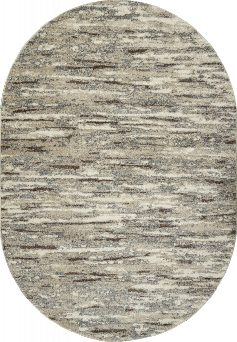 Ковер F301 - BEIGE-BROWN - Овал - коллекция TORNADO