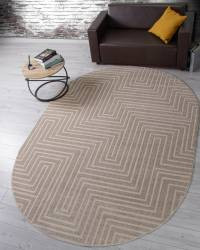 Ковер DIOS ( ДИОС) F412 - LIGHT BEIGE ( Овал )