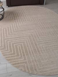 Ковер DIOS ( ДИОС) F412 - LIGHT BEIGE ( Овал )