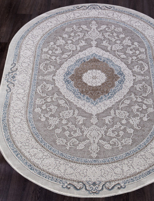 Ковер 03874A - BLUE / BLUE - Овал - коллекция ARMINA
