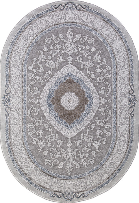 Ковер 03874A - BLUE / BLUE - Овал - коллекция ARMINA