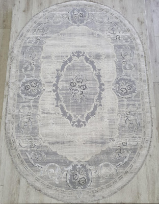 Ковер 36546A oval GREY / GREY