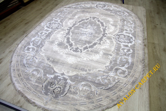 Ковер 36546A oval GREY / GREY