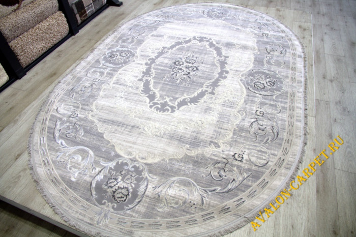 Ковер 36546A oval GREY / GREY