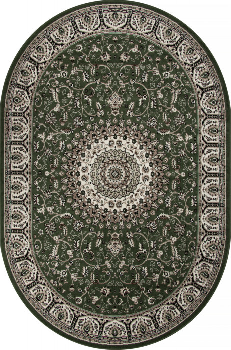 Ковер D409 - GREEN - Овал - коллекция GAVANA