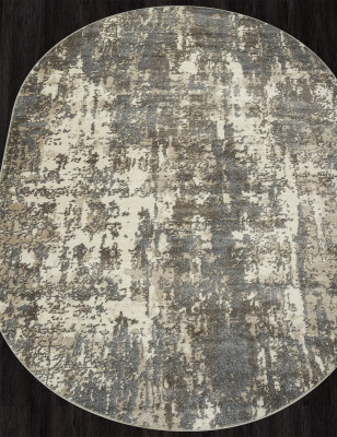 Ковер F302 - BEIGE-BROWN - Овал - коллекция TORNADO