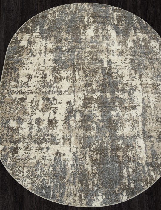 Ковер F302 - BEIGE-BROWN - Овал - коллекция TORNADO