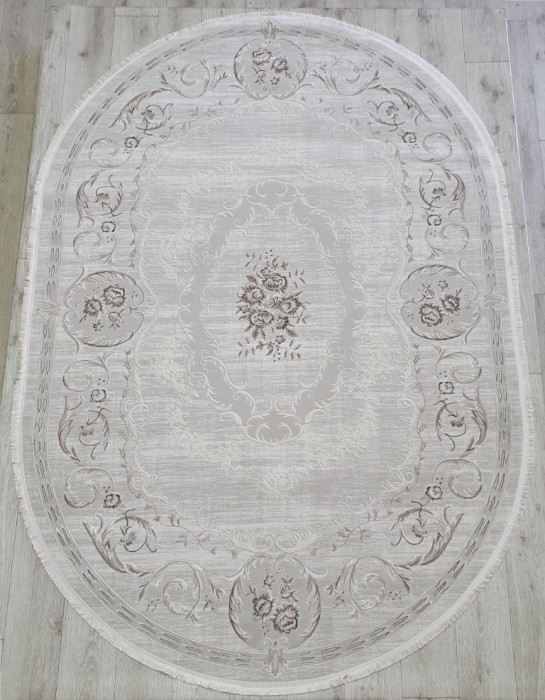 Ковер 36546A oval L.BEIGE / L.BEIGE