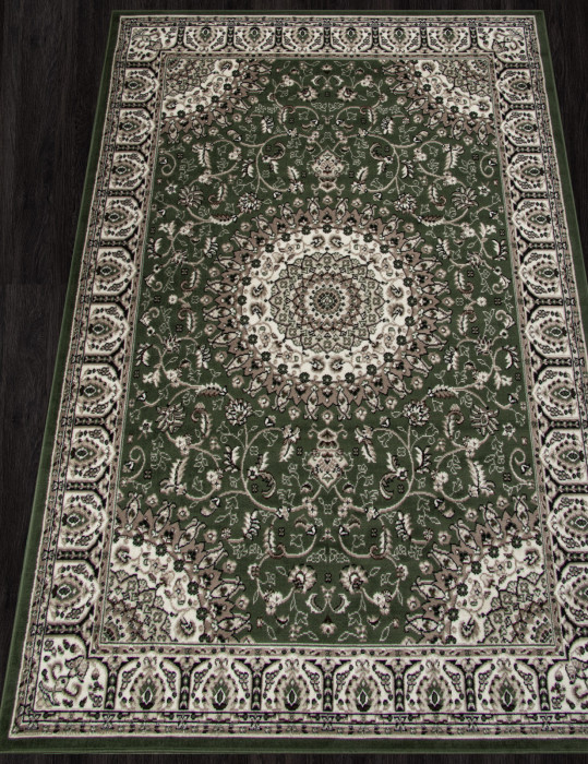Ковер D409 - GREEN - Прямоугольник - коллекция GAVANA