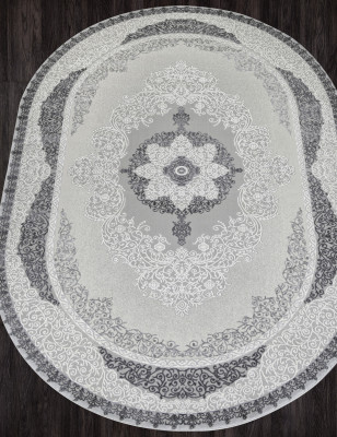 Ковер GL074G - GREY / GREY - Овал - коллекция NENSI