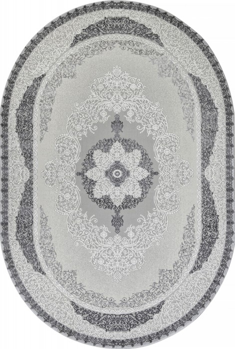 Ковер GL074G - GREY / GREY - Овал - коллекция NENSI