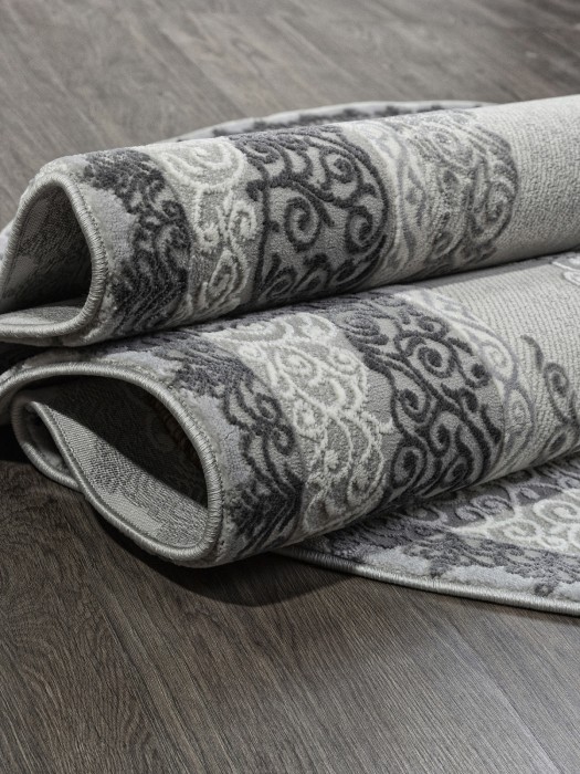 Ковер GL074G - GREY / GREY - Овал - коллекция NENSI