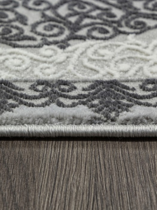 Ковер GL074G - GREY / GREY - Овал - коллекция NENSI