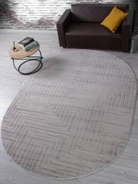 Ковер DIOS ( ДИОС) F412 - LIGHT GRAY ( Овал)