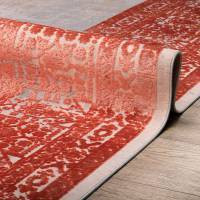 Ковер Art Deco 3035A_CREAM2 / ORANGE_2